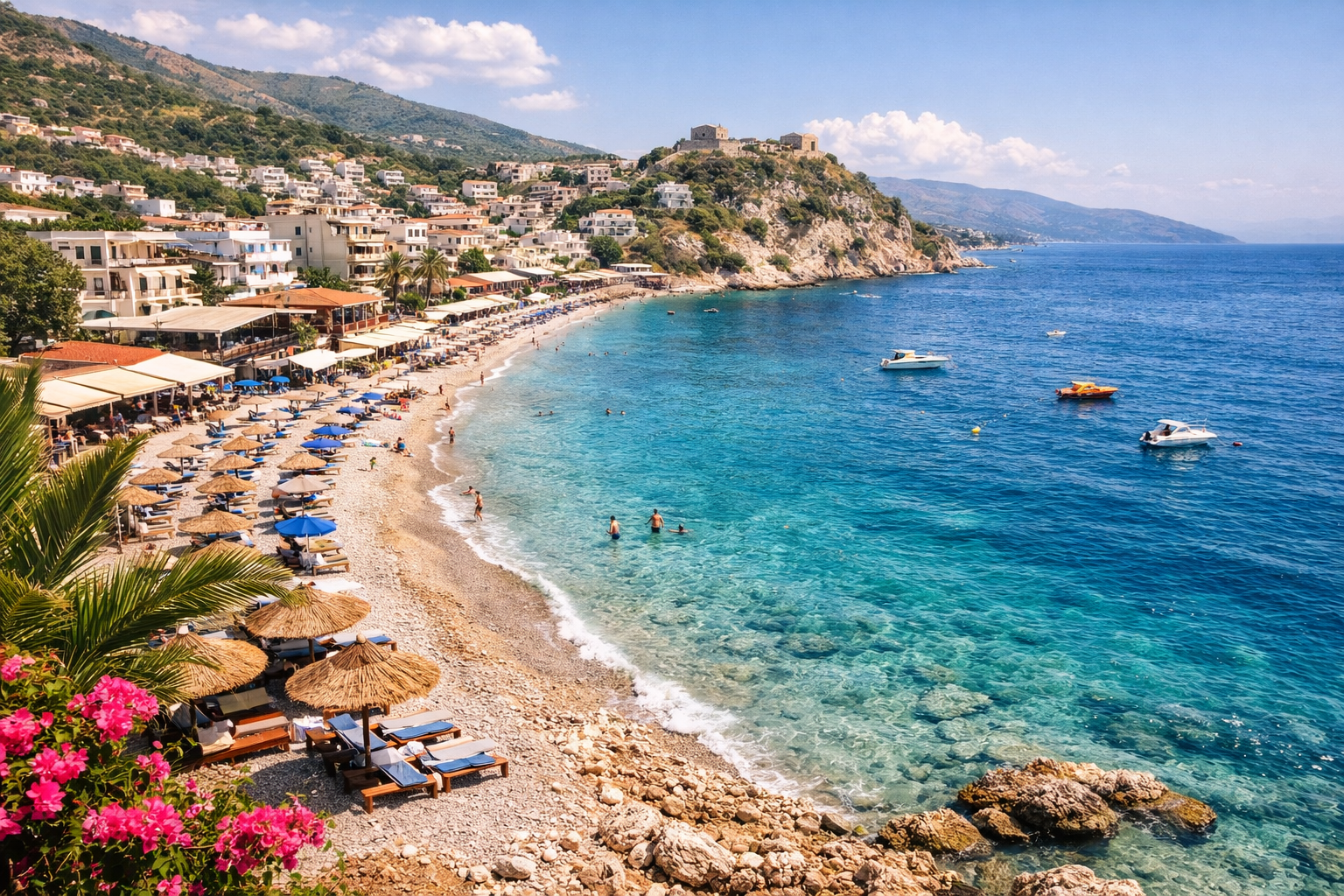 Himarë town and beaches