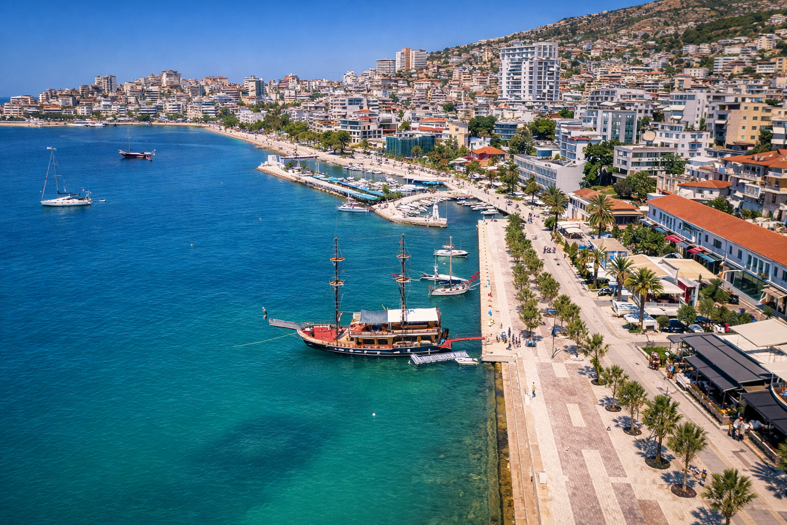 Sarandë waterfront